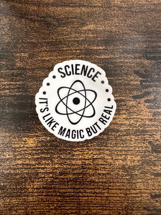 Science it's Like Magic but Real - Resin Planar Flatback Acrylic Embellishment