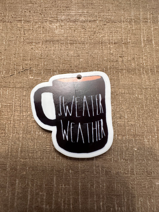 Sweater Weather Mug- Resin Planar Flatback Acrylic Embellishment