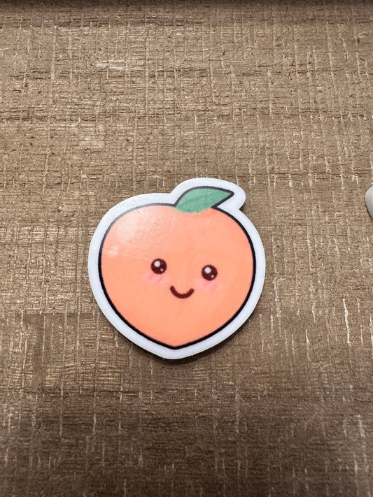 Happy Peach- Resin Planar Flatback Acrylic Embellishment