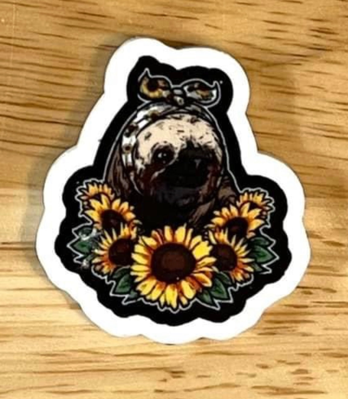 Sunflower Owl - Resin Planar Flatback Acrylic Embellishment