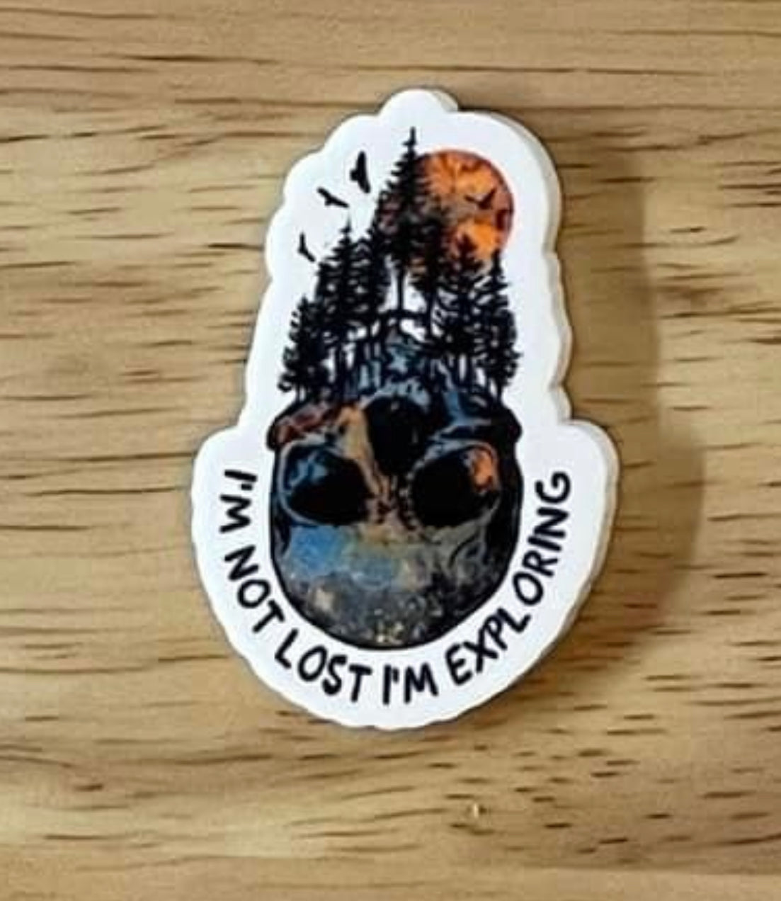 I'm Not Lost I'm Exploring - Resin Planar Flatback Acrylic Embellishment