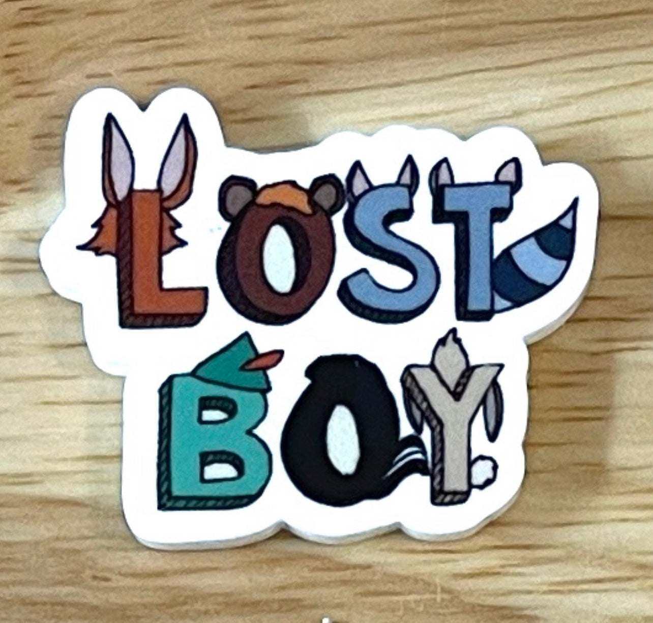 Lost Boy - Resin Planar Flatback Acrylic Embellishment