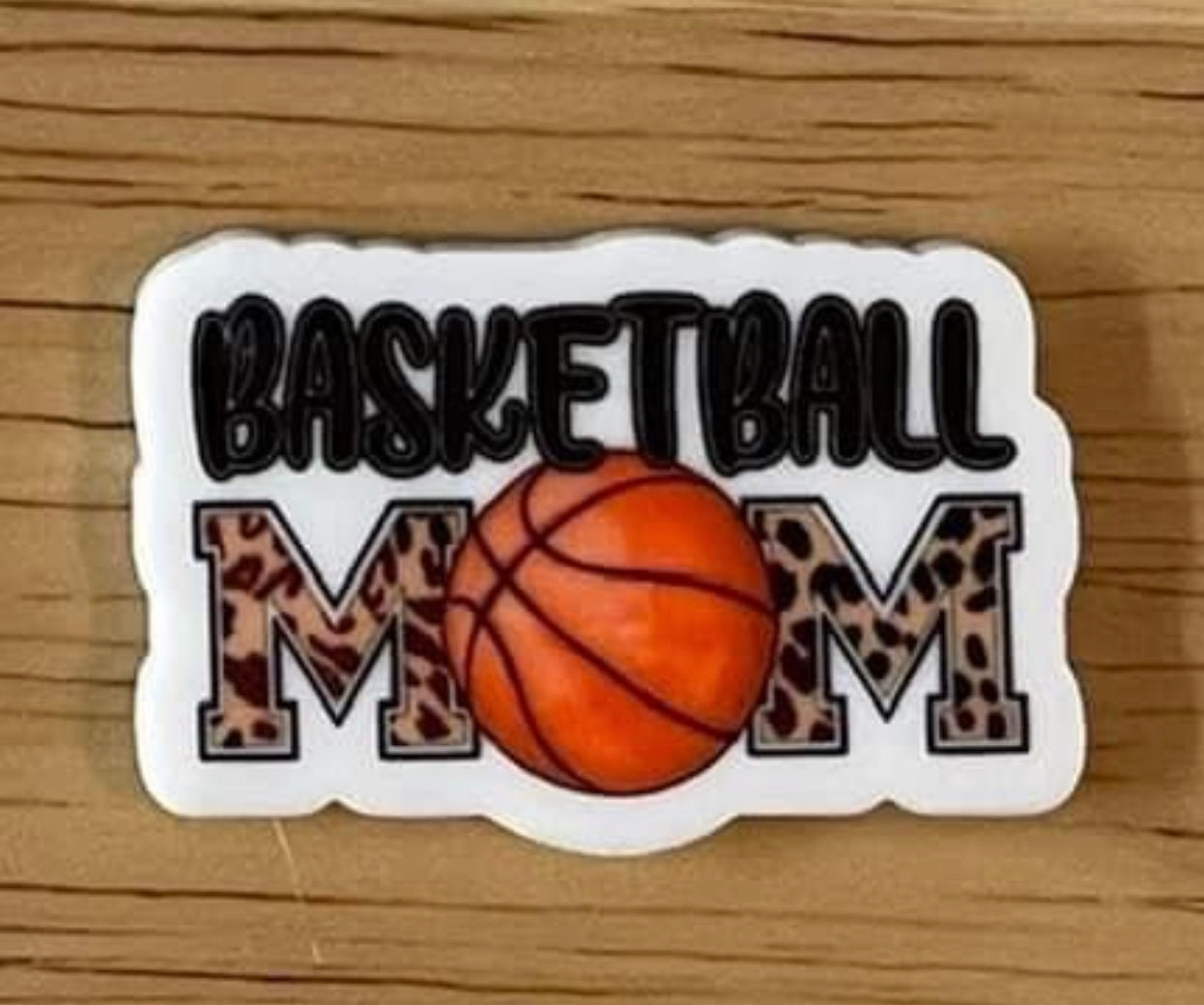 Basketball Mom - Resin Planar Flatback Acrylic Embellishment