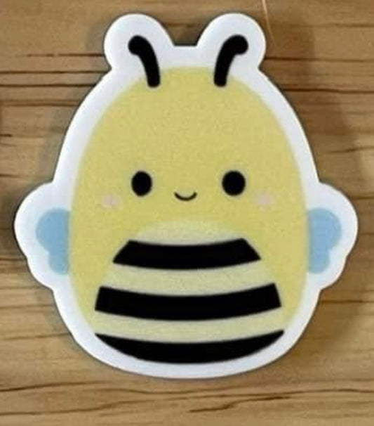 Stuffed Bee - Planar Resin Flatback Acrylic Embellishment