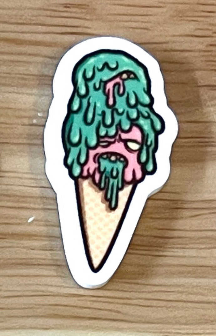 Monster Ice Cream - Resin Planar Flatback Acrylic Embellishment