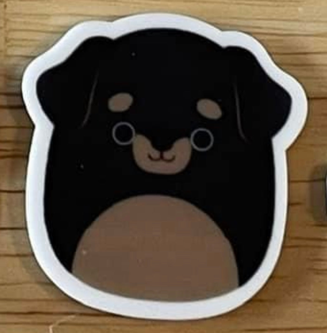 Stuffed Dog  - Planar Resin Flatback Acrylic Embellishment