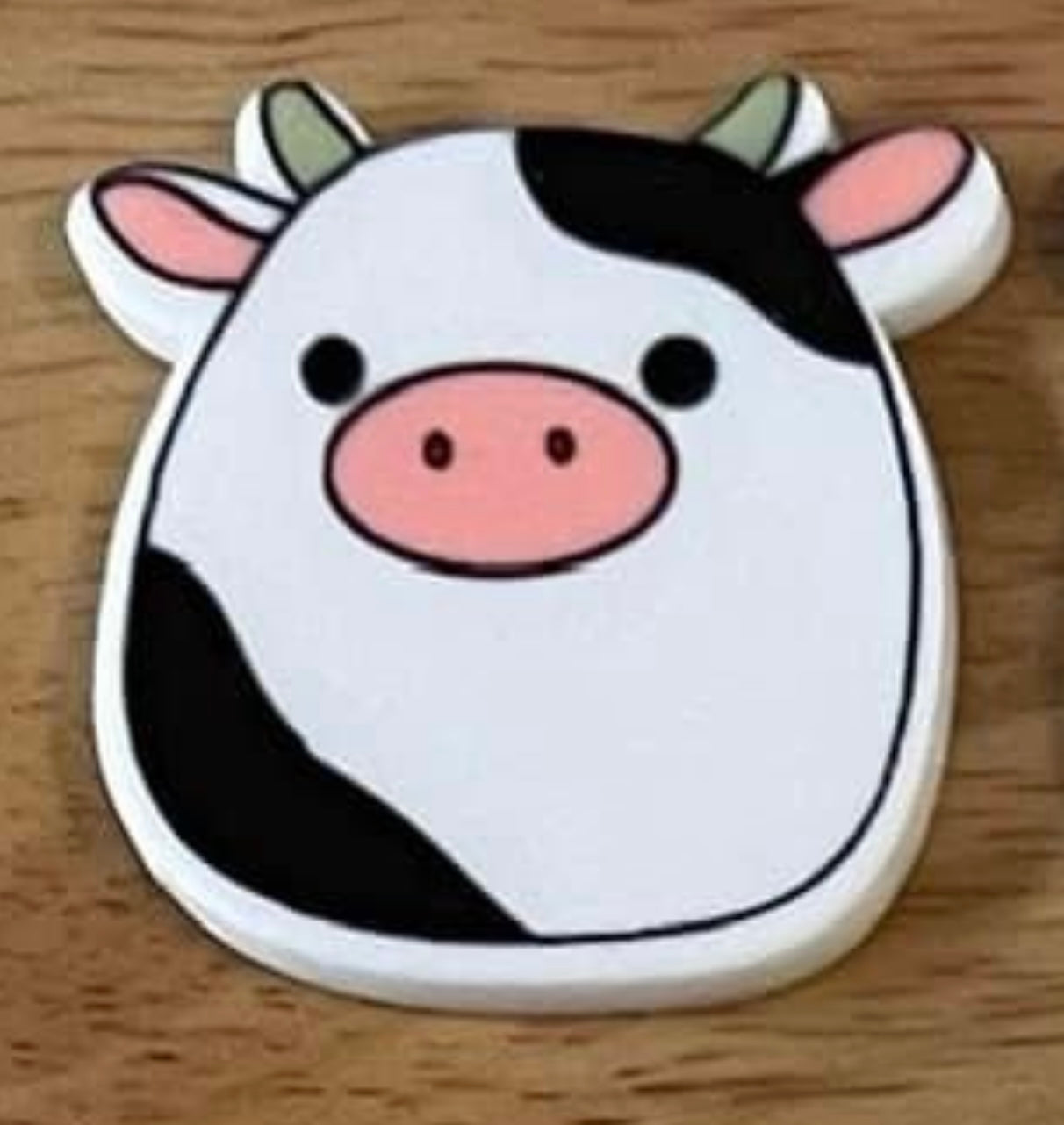 Stuffed Cow - Planar Resin Flatback Acrylic Embellishment