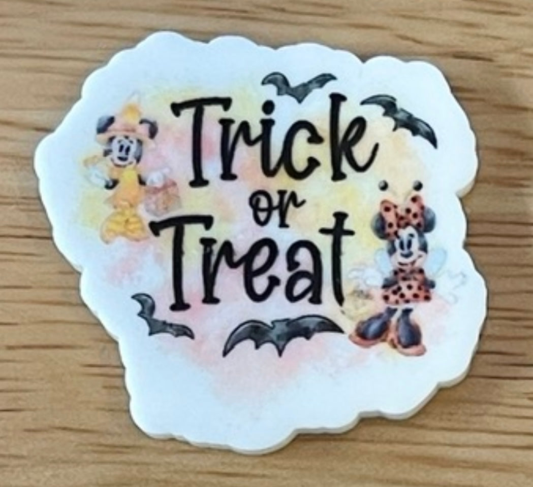 Trick or Treat - Resin Planar Flatback Acrylic Embellishment