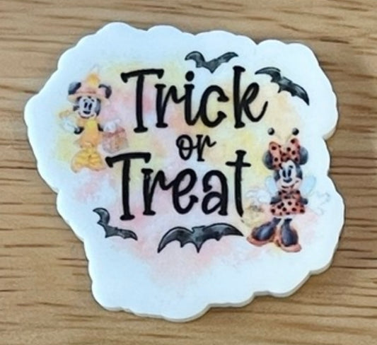 Trick or Treat - Resin Planar Flatback Acrylic Embellishment