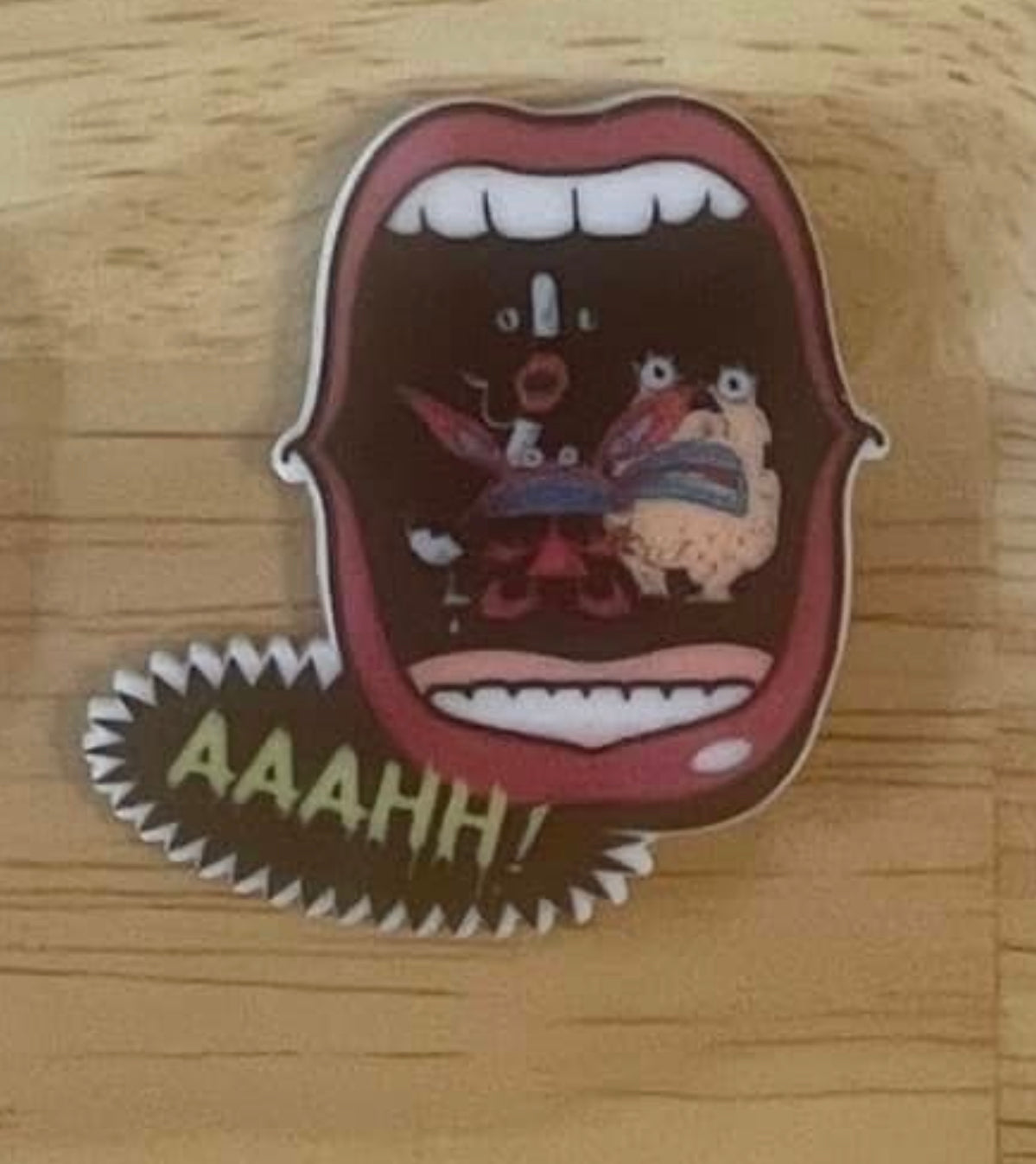 AAAHH!! Mouth - Resin Planar Flatback Acrylic Embellishment