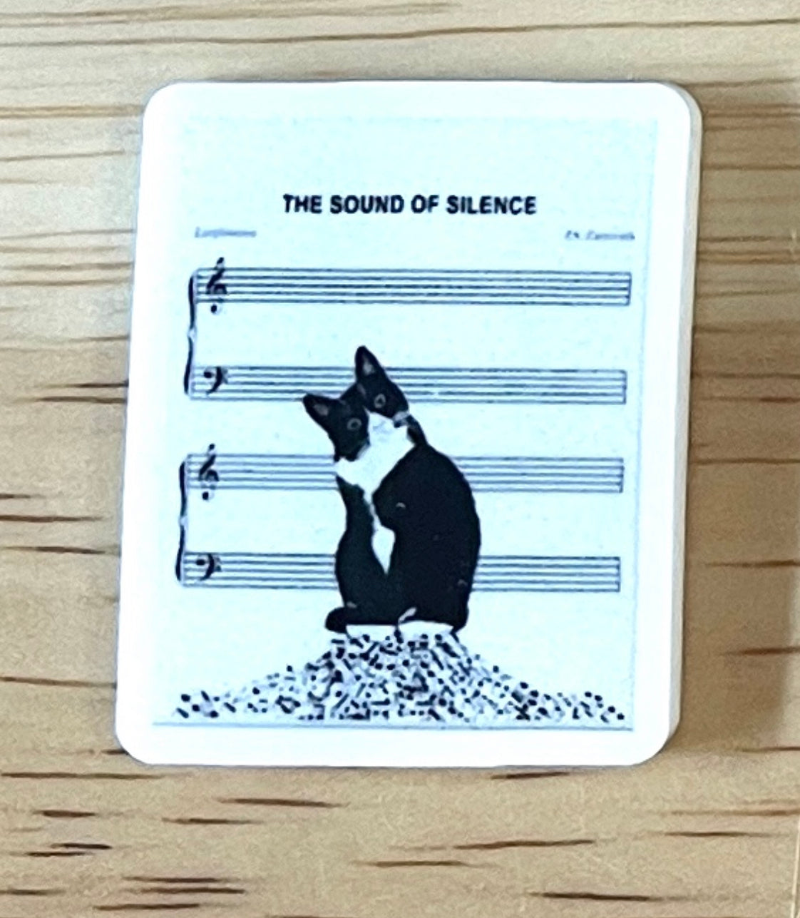 Sound of Silence- Resin Planar Flatback Acrylic Embellishment