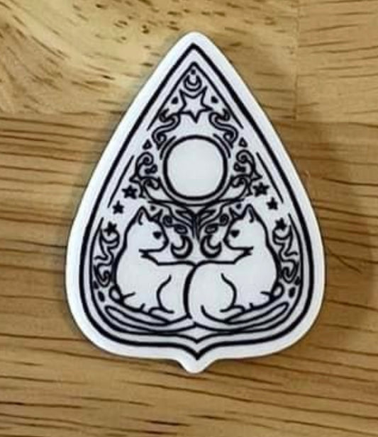 Cat Planchette - Resin Planar Flatback Acrylic Embellishment