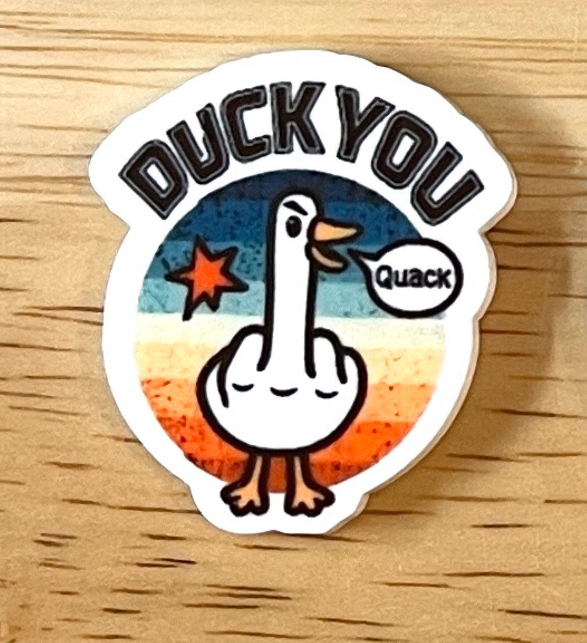 Duck You - Resin Planar Flatback Acrylic Embellishment