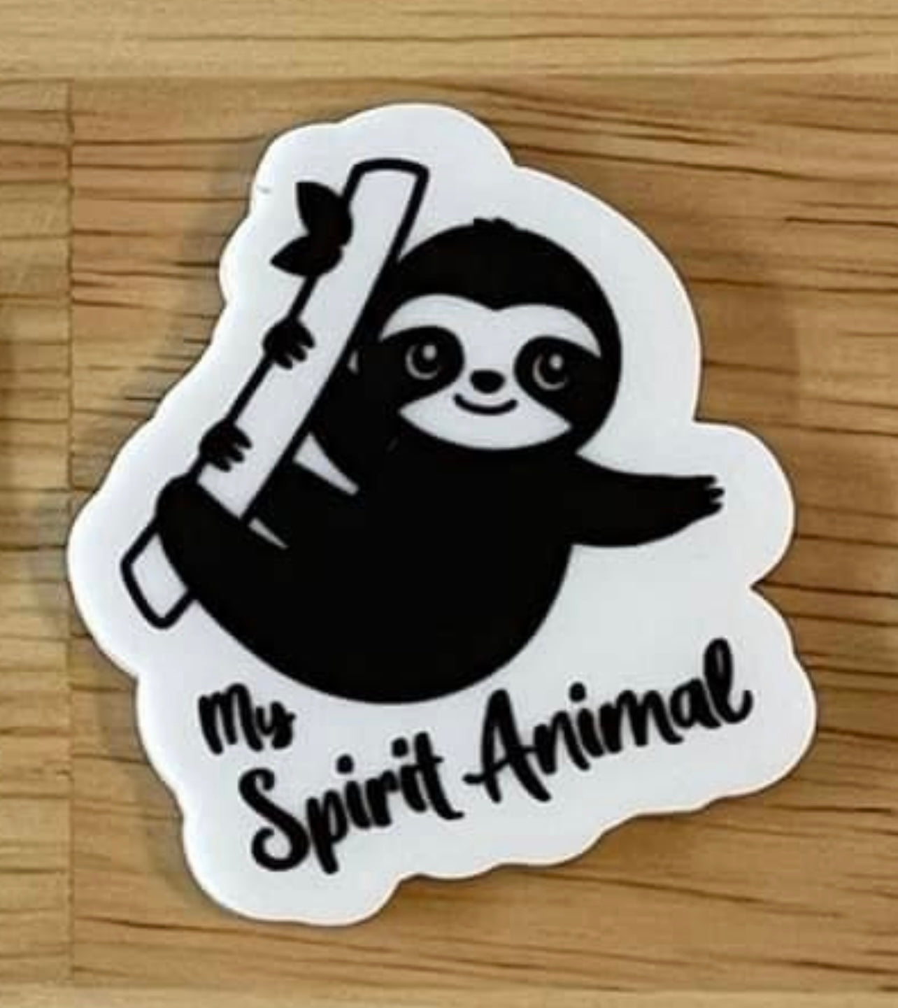 Spirit Animal Sloth - Planar Resin Flatback Acrylic Embellishment