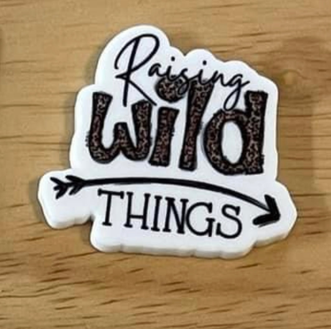 Raising Wild Things - Resin Planar Flatback Acrylic Embellishment