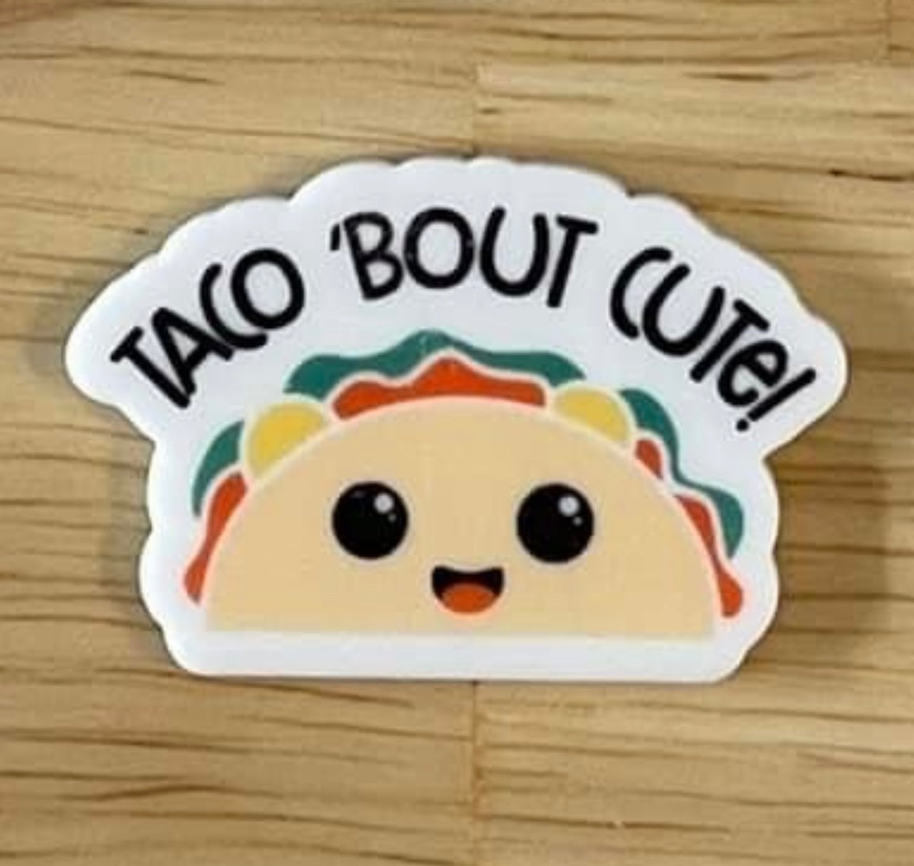 Taco 'Bout Cute - Planar Resin Flatback Acrylic Embellishment