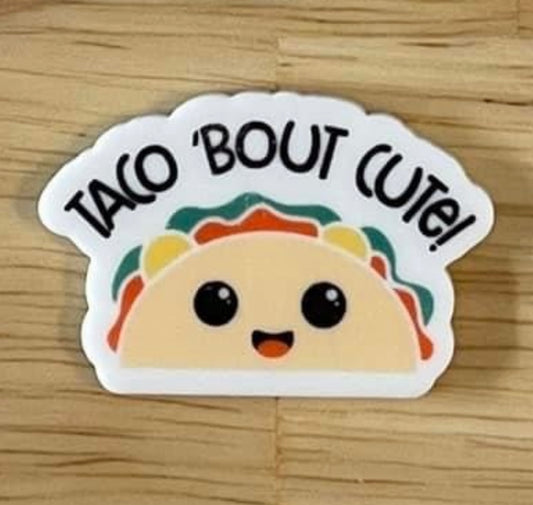 Taco 'Bout Cute - Planar Resin Flatback Acrylic Embellishment