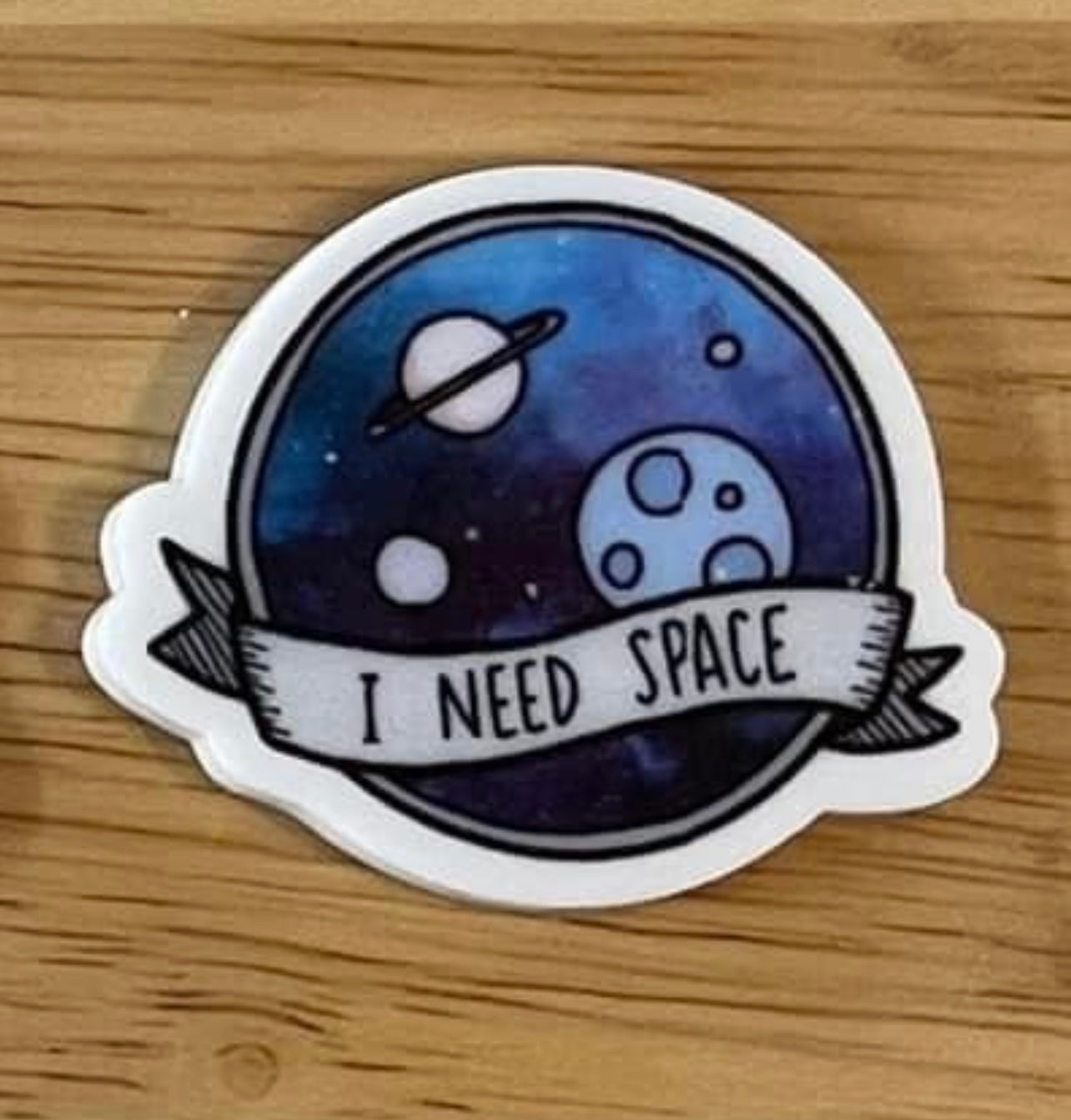 I Need Space - Planar Resin Flatback Acrylic Embellishment