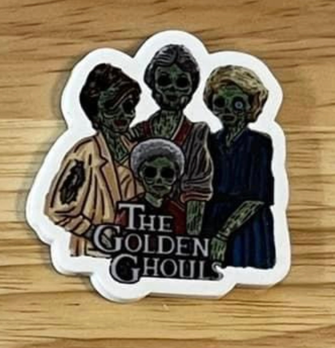 4 Ghoul Friends - Resin Planar Flatback Acrylic Embellishment