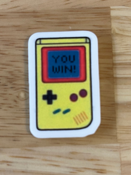 You Win Gaming Device - Resin Planar Flatback Acrylic Embellishment