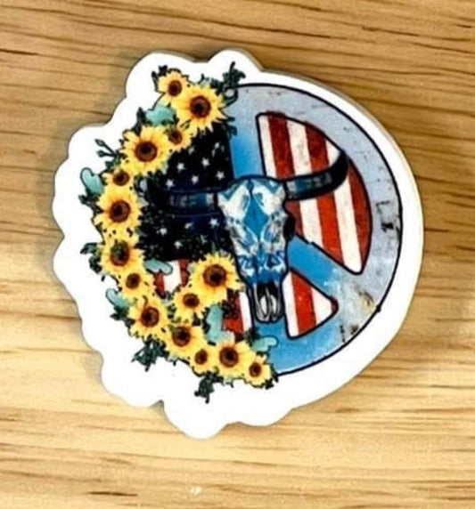 Sunflower Piece Sign - Resin Planar Flatback Acrylic Embellishment