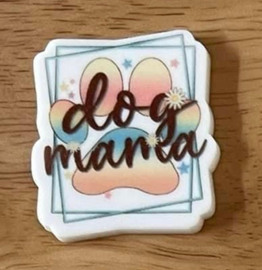 Dog Mama - Planar Resin Flatback Acrylic Embellishment