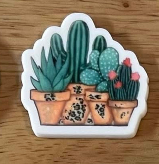 Cactus and Succulent  - Planar Resin Flatback Acrylic Embellishment