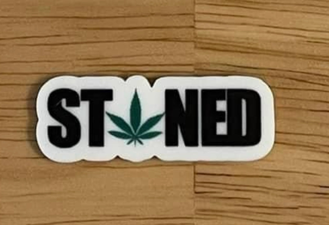 ST(Pot Leaf)NED - Resin Planar Flatback Acrylic Embellishment