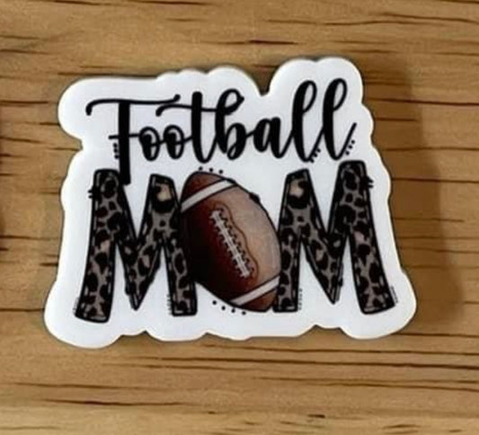 Football Mom - Resin Planar Flatback Acrylic Embellishment