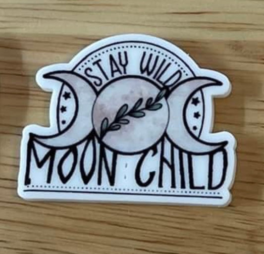 Stay Wild Moon Child - Resin Planar Flatback Acrylic Embellishment