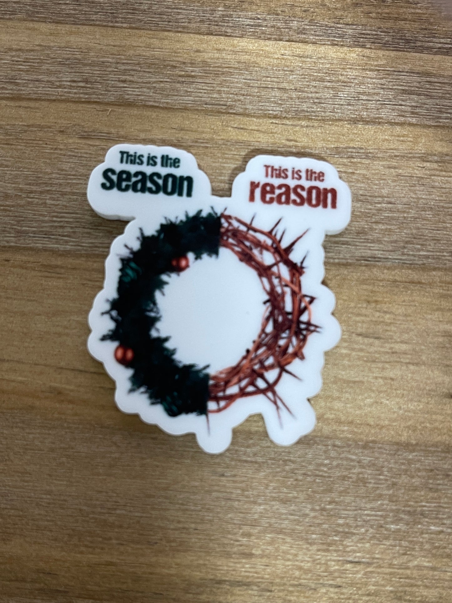 This is the season this is the reason - Resin Planar Flatback Acrylic Embellishment