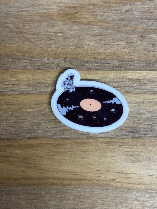 Space Record - Resin Planar Flatback Acrylic Embellishment