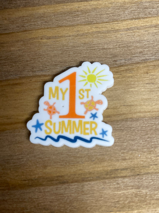 My 1st Summer - Resin Planar Flatback Acrylic Embellishment