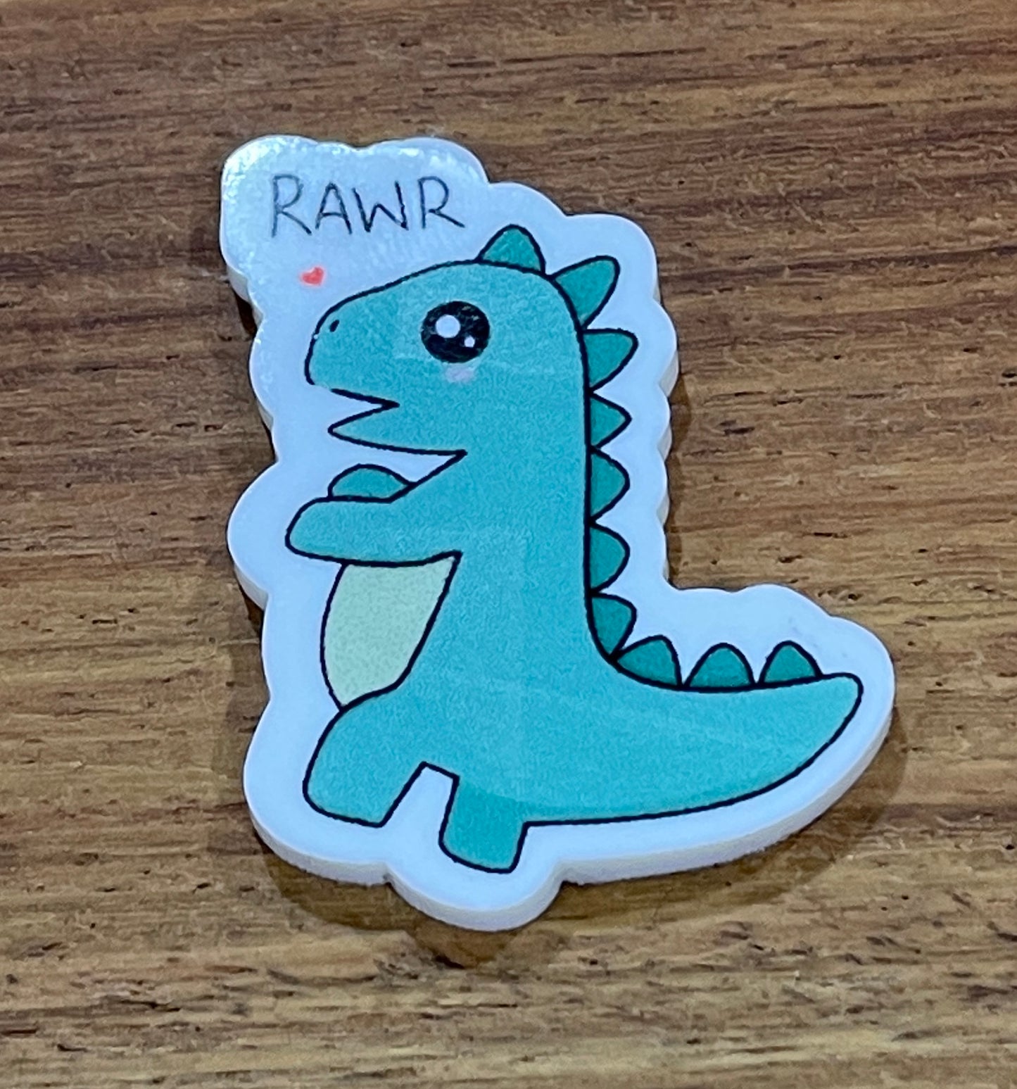 Rawr Dinosaur  - Resin Planar Flatback Acrylic Embellishment