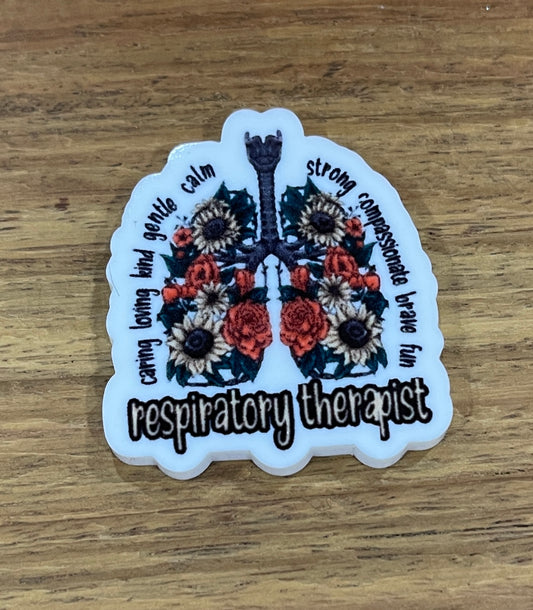 Respiratory Therapist - Resin Planar Flatback Acrylic Embellishment