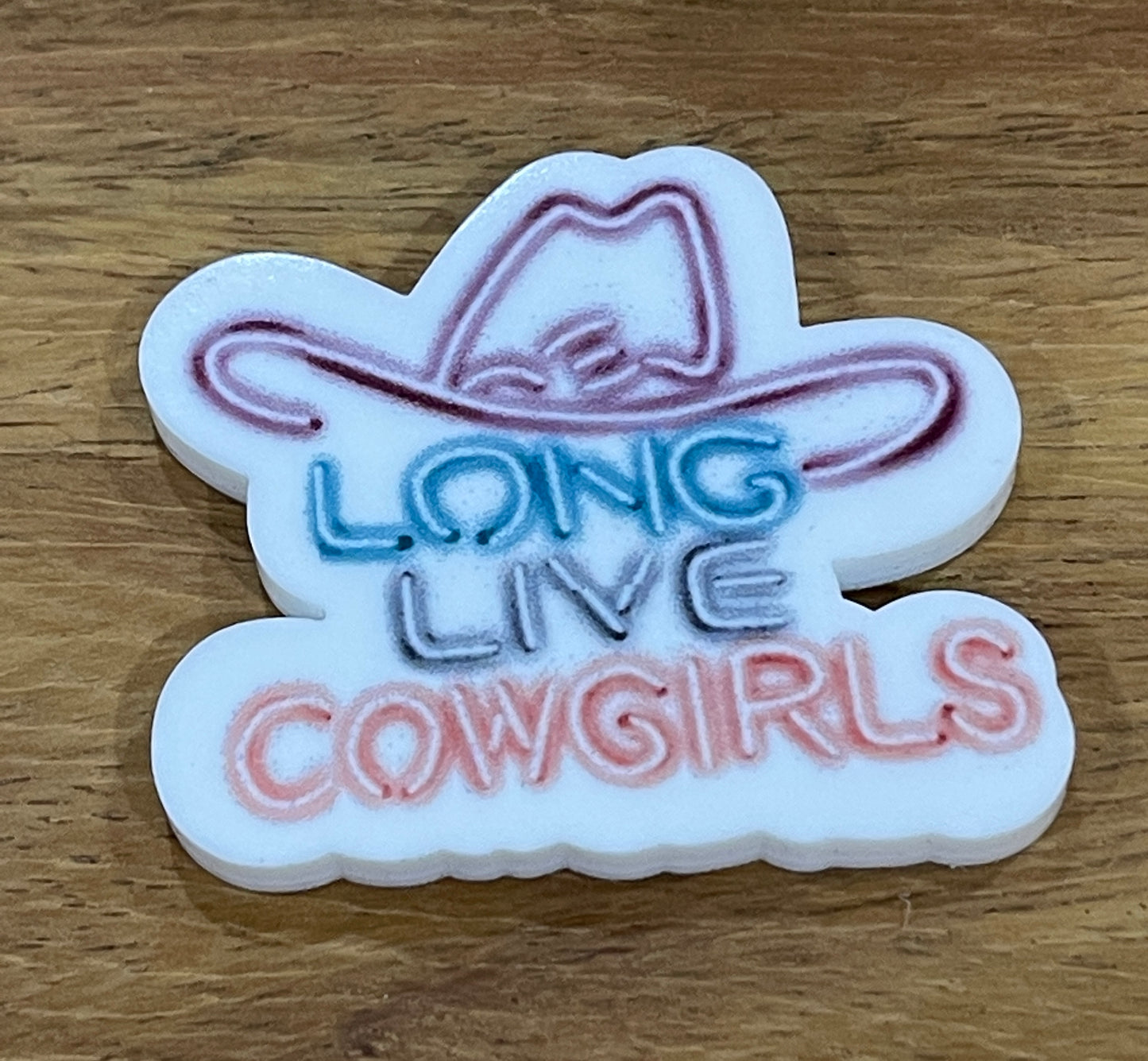 Long Live Cowgirls - Resin Planar Flatback Acrylic Embellishment