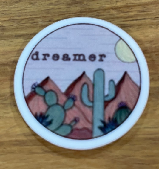 Dreamer Circle - Resin Planar Flatback Acrylic Embellishment