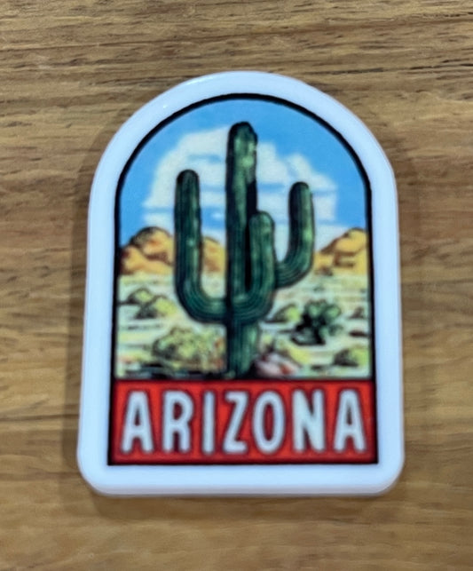 Arizona Cactus - Resin Planar Flatback Acrylic Embellishment