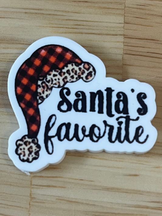 Santas Favorite - Resin Planar Flatback Acrylic Embellishment