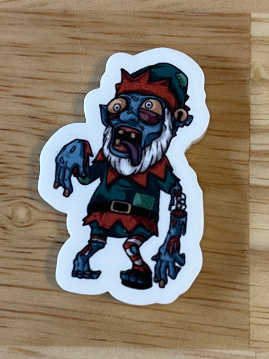 Zombie Elf - Resin Planar Flatback Acrylic Embellishment