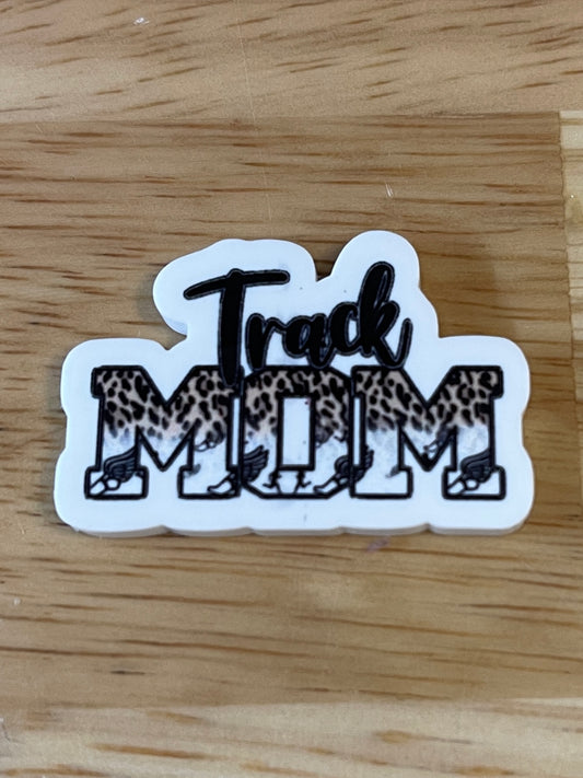 Track Mom - Resin Planar Flatback Acrylic Embellishment