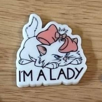 Im a Lady Cat - Resin Planar Flatback Acrylic Embellishment