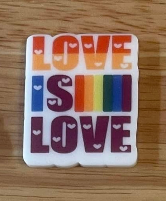 Love is Love - Resin Planar Flatback Acrylic Embellishment