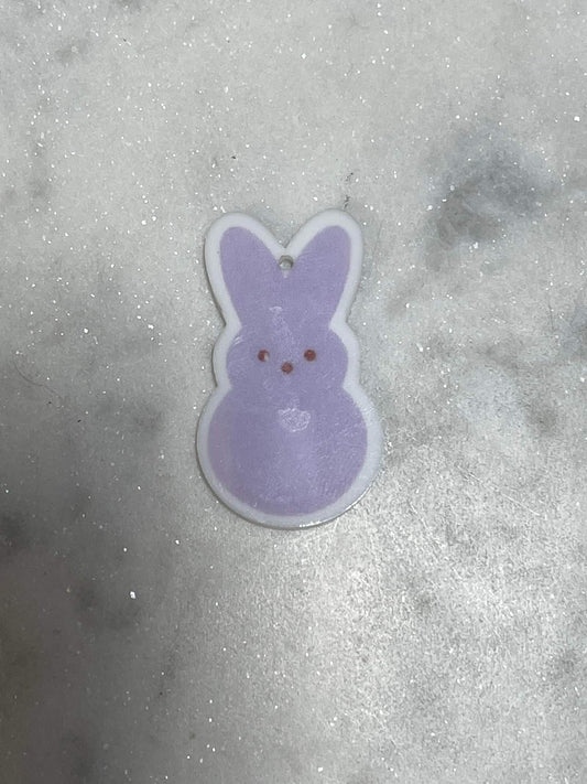 Purple bunny treat - Resin Planar Flatback Acrylic Embellishment